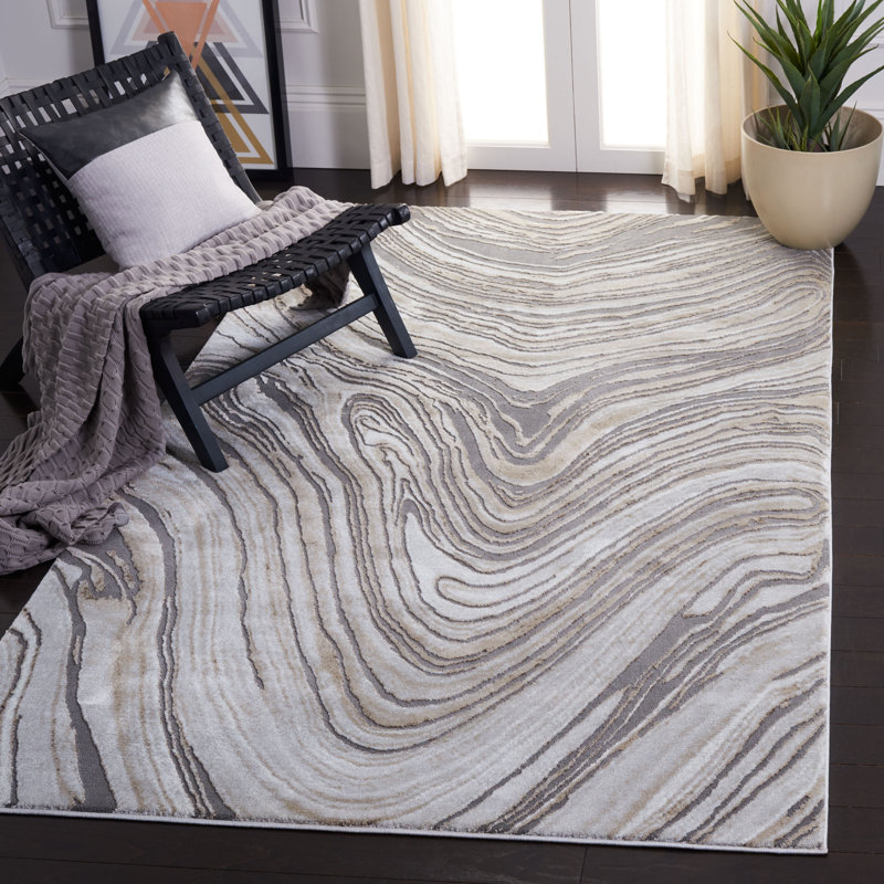 Aneas Performance Abstract Rug, Rectangle 9' x 12'