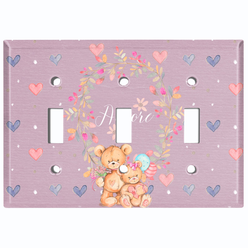 3 - Gang Toggle Light Switch Standard Wall Plate