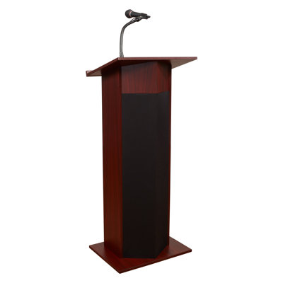 Wireless Lectern Combo 46'' Tabletop Lectern with Storage