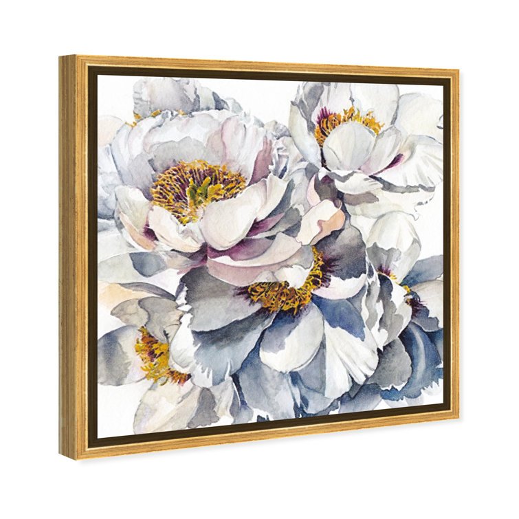 Oliver Gal 'Curro Cardenal - Flower During Winter' Floral and Botanical Wall Art Canvas Print Florals - White, Green - 16 x 24