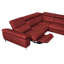 La Crosse Genuine Leather Electric Reclining Corner Sofa-874481332-874481352