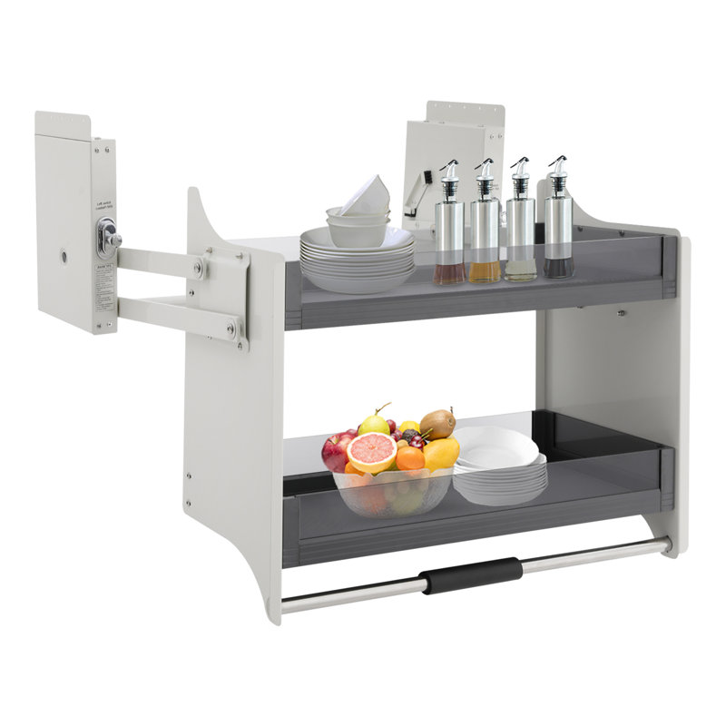 Pull-down Shelf for Kitchen Upper Cabinets Kitchen Pull-down Storage Rack
