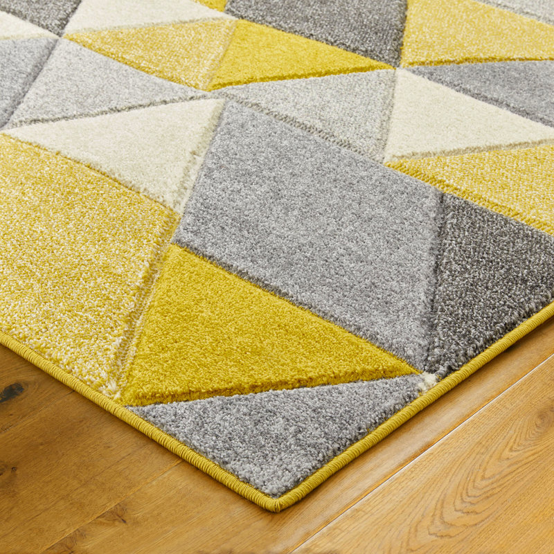 Engelman Geometric Area Rug, Rectangle 80 x 150cm
