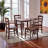 Solid Wood Top Four Leg Dining Set-1898117458
