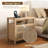 Rattan Nightstand With 2 Drawers,26''Farmhouse Bedside Table-1838655193-1838655192