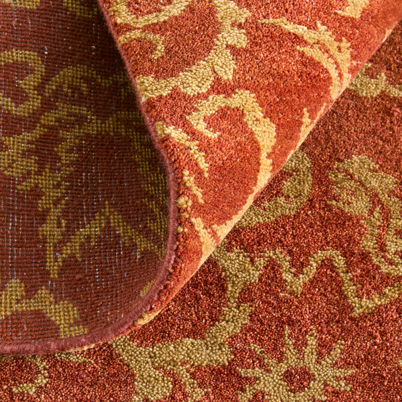 Tapis cachemire Vivendi, Rouge, Rectangle 8 pi 6 po x 11 pi 6 po
