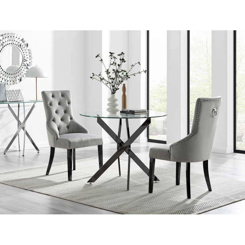 Bernell 2 - Person Dining Set, Grey