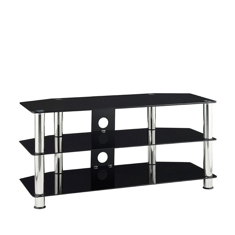 Ile d' Anticosti  TV Stand, Black Chrome