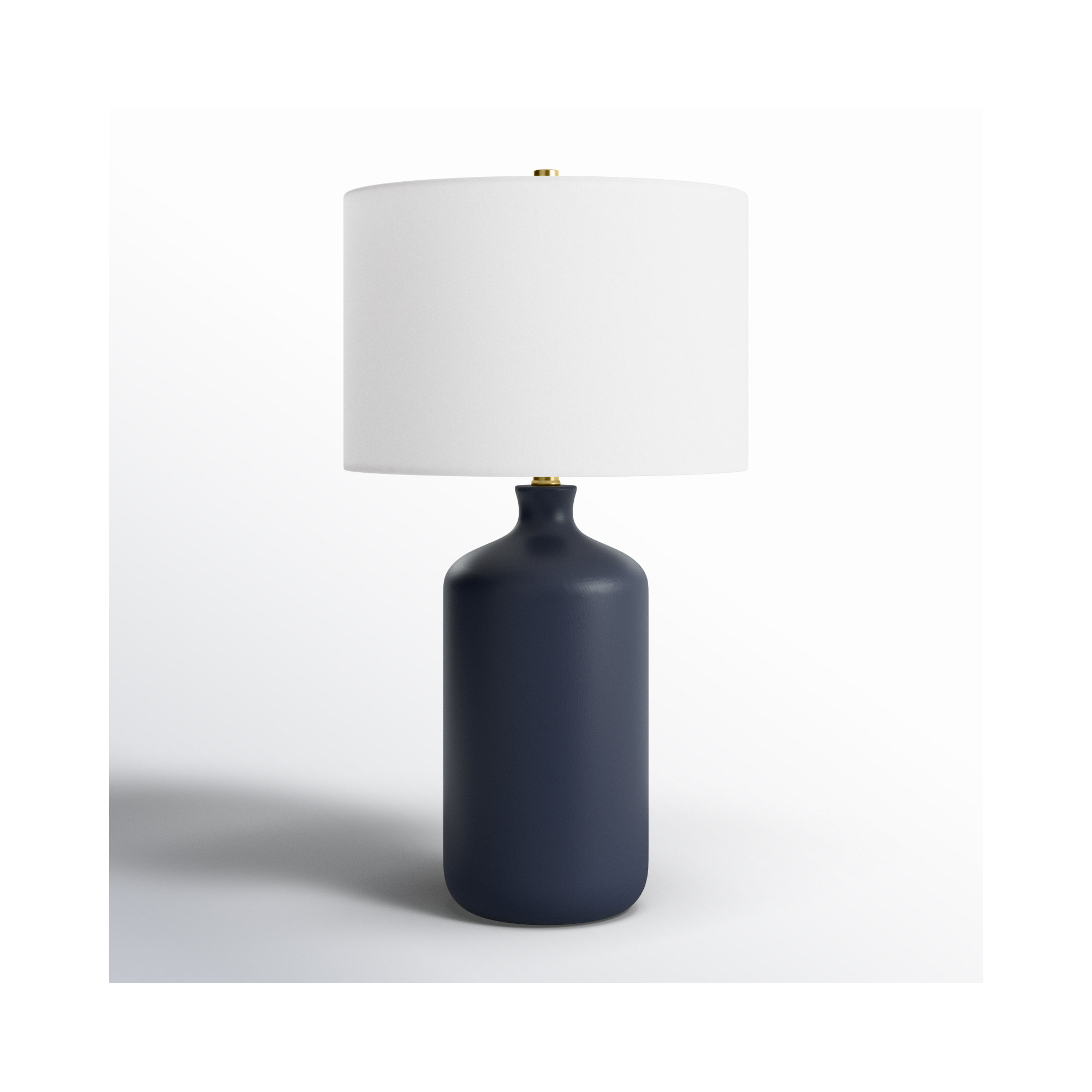 Ivor Ceramic Table Lamp, Navy