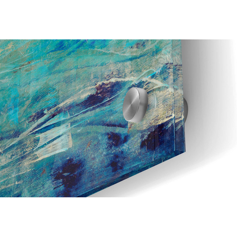 «Placid Water I» par Tim O'Toole, art mural en verre acrylique, H 24 po x l 36 po x P 0,2 po