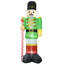 Soldat de Noël gonflable en noyer vert avec lumières à DEL blanches 11,8 pi Outsunny pour les fêtes de jardin
