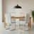 Modern Luxe Faux Leather Dining Chair Set of 4, Thick Foam Dining Chairs, C Shaped Kitchen Chairs for Dining Room, Conference Room-1483919061