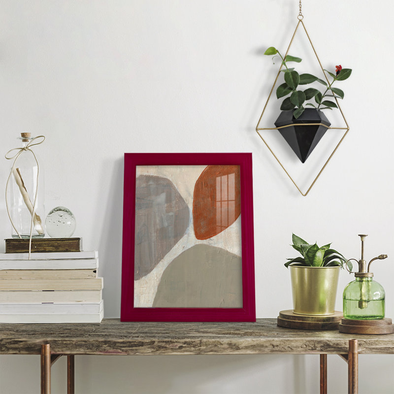 Gemima Three Stones II - impression d'un seul cadre photo, Rouge, H 11 po x l 9 po x P 1 po