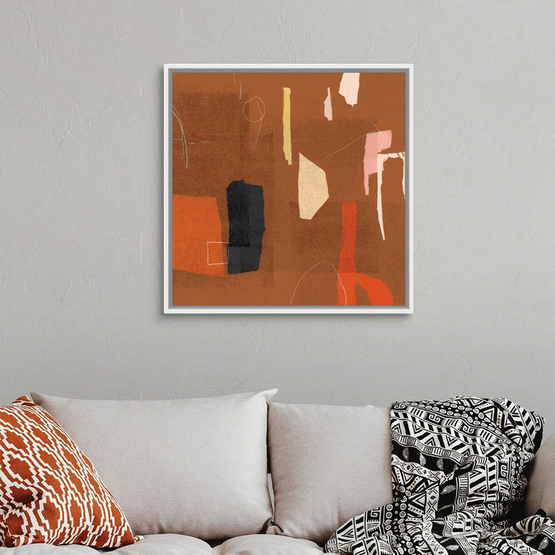 Reproduction d’art sur toile « ultra II cannelle version » par PI studio, Toile blanche encadrée