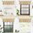 Pinch Pleat Valance for Kitchen Window Blackout Faux Linen Textured Solid Beige Valance for Living Room  Farmhouse Linen Curtain Valance Window Treatment Back Tab-101841143