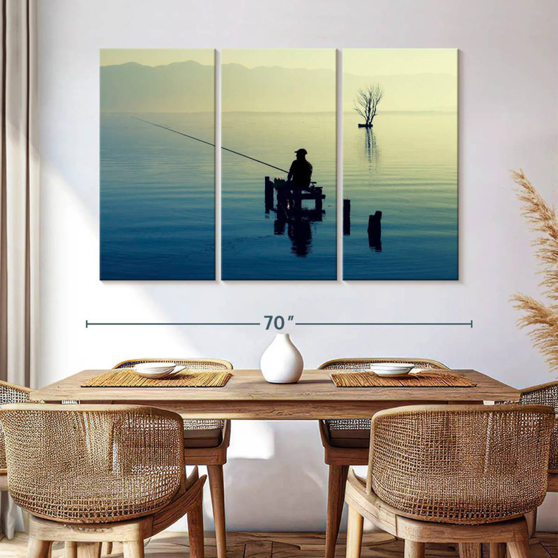 Senne Old Dock Fisherman, 42" H x 65" W