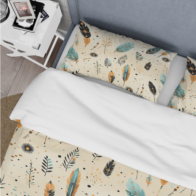 Ensemble de housse de couette Tribal Oasis Boho, Housse de couette pour très grand lit et 2 très