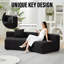 Canapé modulaire courbé 2 places avec 2 coussins-133675010-133675012-133675013