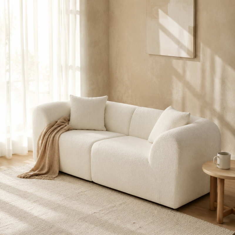 Canapé moderne 2 places, Beige