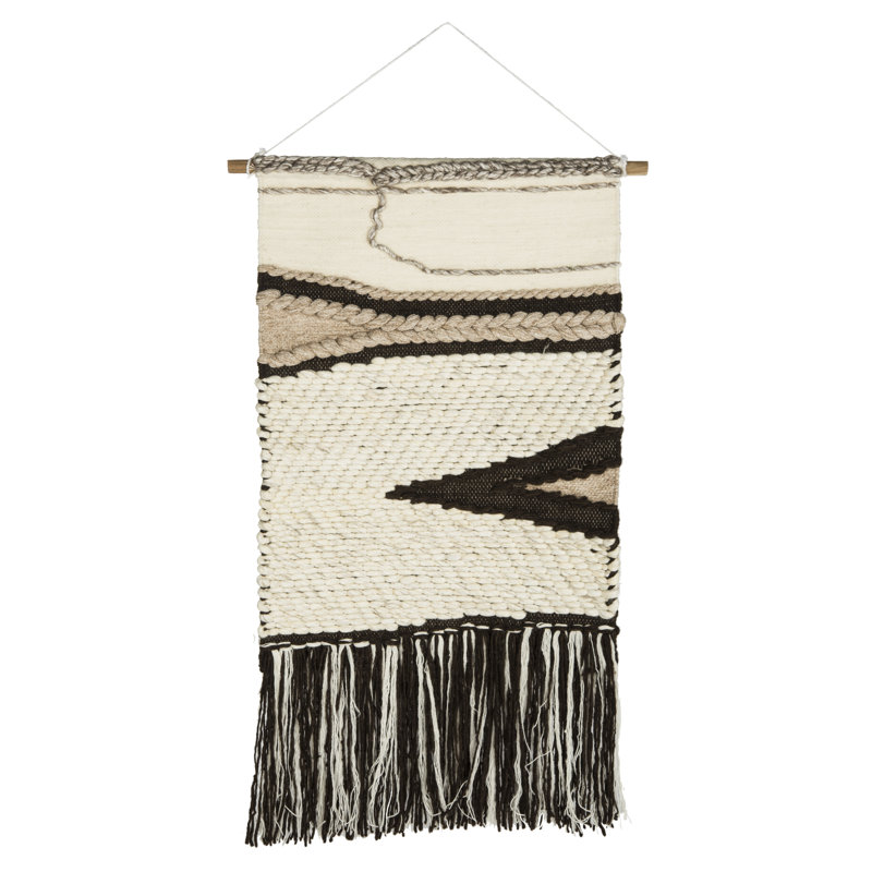 Rustic Abstract Wall Decor on Fabric
