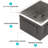 13X15 Inch Undermount Kitchen Sink - 9 Deep, Stainless Steel, Smooth And , Condensation Coating, With Dish Grid Steel Deep Basin, Surface, Noise Reduction Pad, Installation Guide