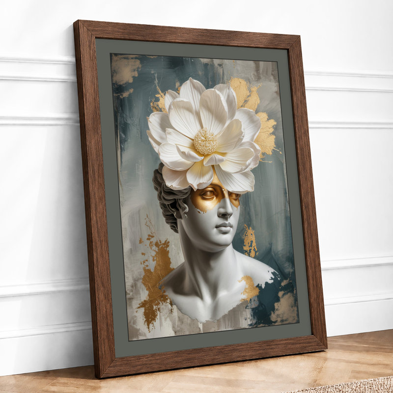 Classical Bloom Modern - Print, A4 - 29.7 x 21.0 cm, Black