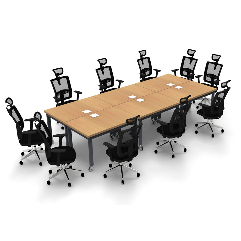 Anouar 10 Person Conference Meeting Table Complete 6 Tables Set