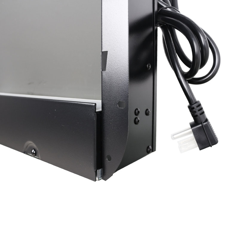 Foyer électrique encastré, 60 po, flamme multicolore et chaleur de 1400 W, télécommande, effleurement à bouton tactile