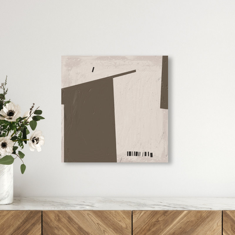 Structural Canvas Abstract Print by Oliver Gal, Black Frame, 12 x 12, 16"H x 16"W, Gallery Wrapped