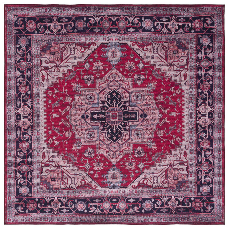 Tucson Performance Machine Washable Oriental Rug, Square 6'