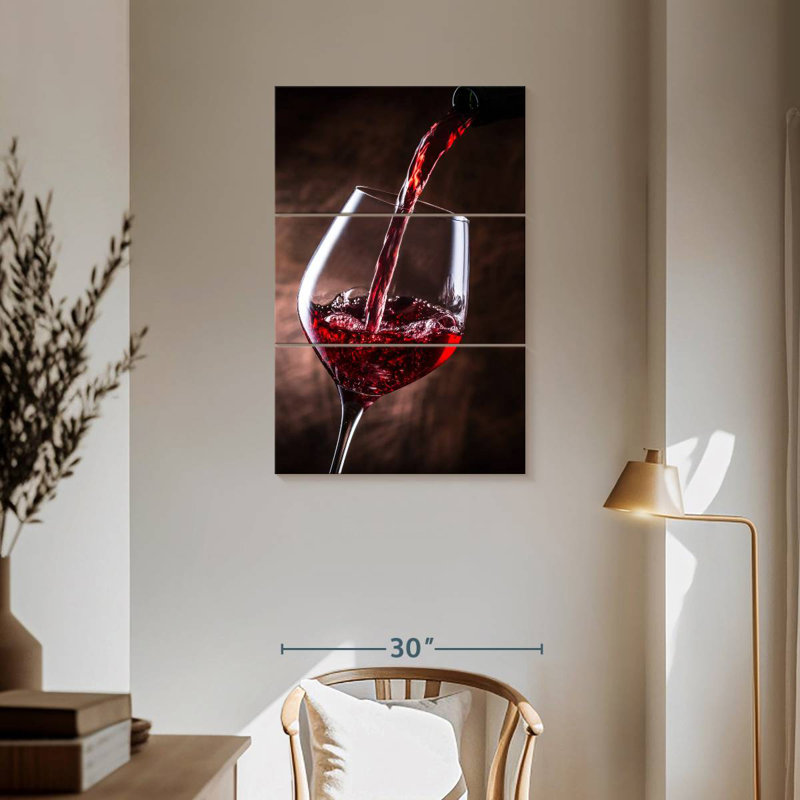 Yarlin Classic Red Wine, 57" H x 36" W