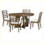 Ensemble de table de salle à manger extensible Modern Modern avec rallonge centrale amovible de 16 po-1533450425-1533450426