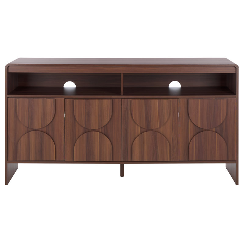Hemby 4 Door 2 Shelf Sideboard/Media Stand, Walnut