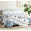 Jeté en molleton blanc ultra doux en flanelle blanche, imprimé recto Story Home-130069650