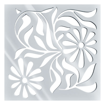Panneaux muraux décoratifs en acrylique Barryton, petit, l 11 3/8 po x H 11 3/8 po x 1/8 po blanc