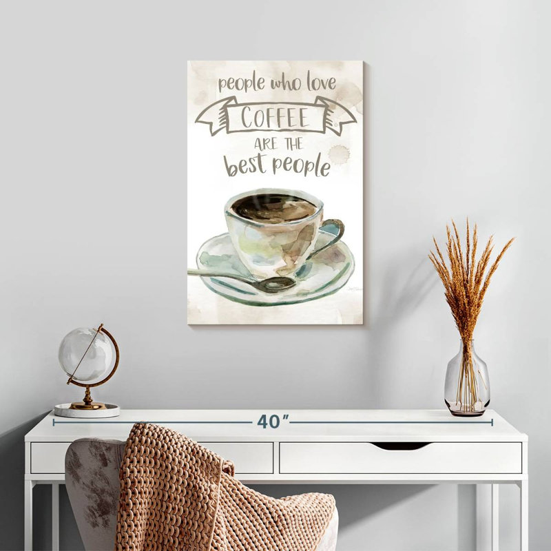Yarlin People Who Love Coffee, H 24 po x l 16 po