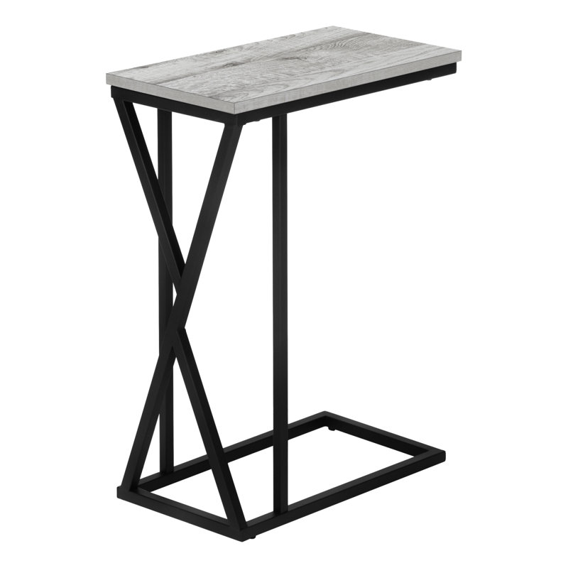 Table d'appoint polyvalente et contemporaine avec construction durable et attrait élégant, Gris