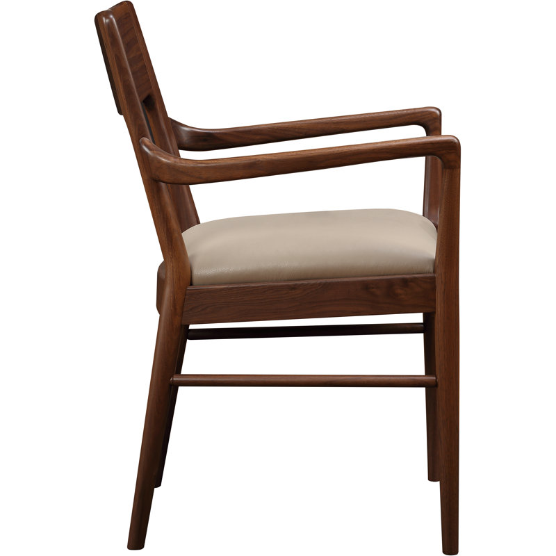 Walnut Grove Leather Arm Chair