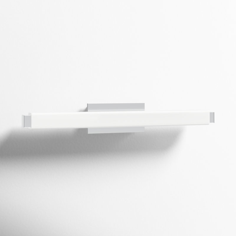 Vogue 1 - Light LED Flush Mounted Sconce, 3500K, 3" H x 25.75" W x 3.38" D, Chrome