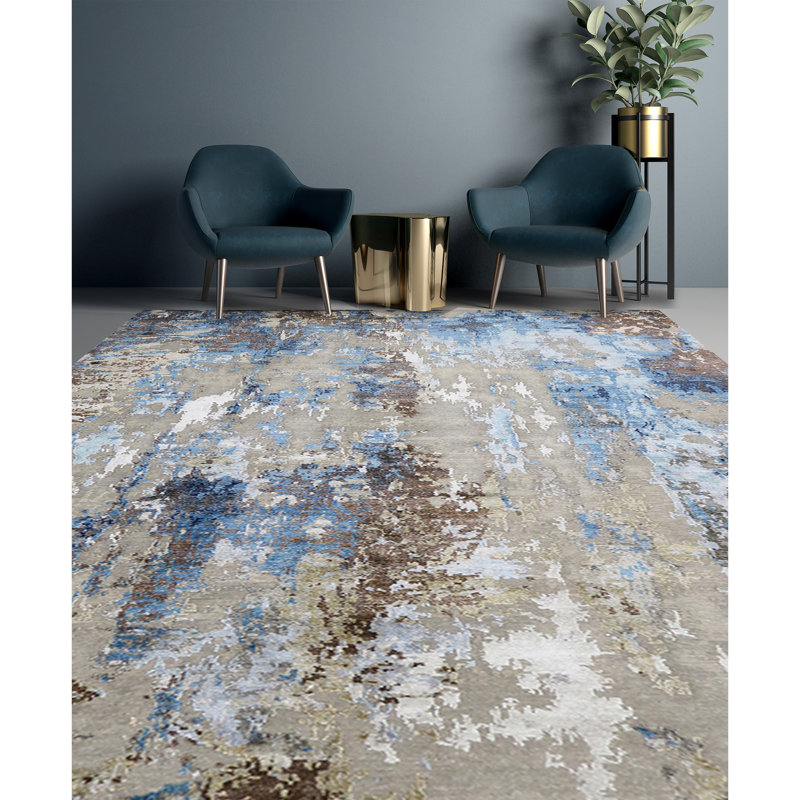 Abstract Area Rug, Rectangle 2' x 3'