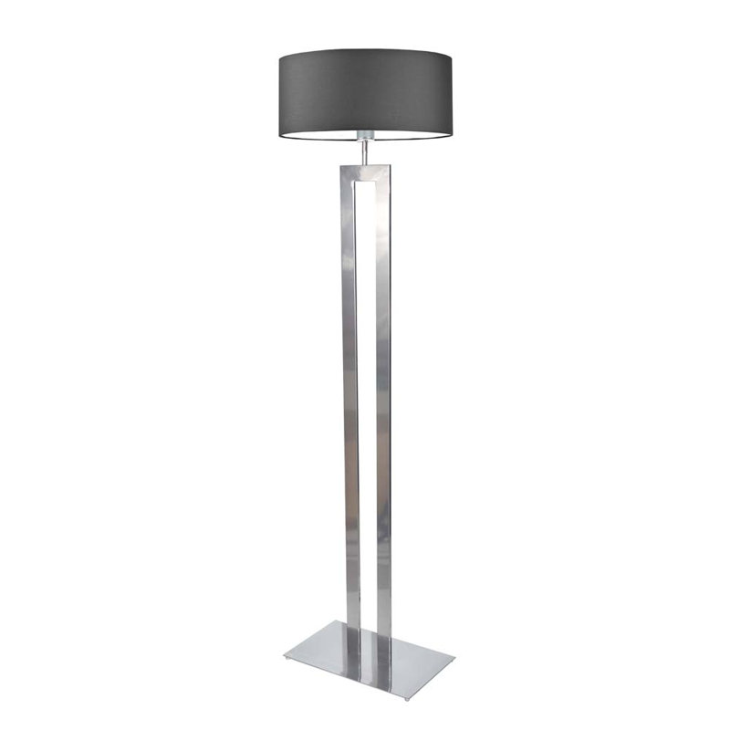 Artimizia 161cm Traditional Floor Lamp, Silver, Graphite