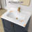 30 In. W. X 22 In. D Solid Surface Resin White Vanity Top Rectangular Single Sink Bathroom Vanity Top In White
