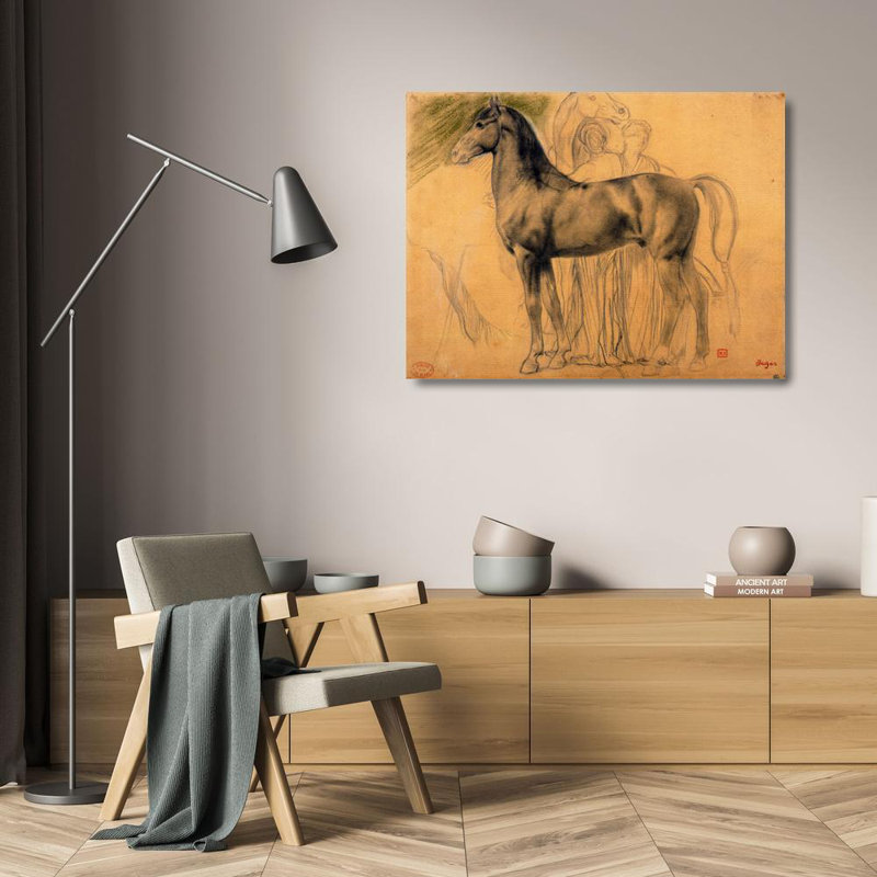 Étude d'un cheval avec personnages IMA-4779