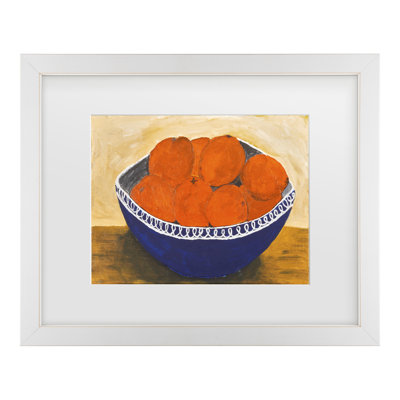 Bolog Dale Hefer  Very Orange Matted Framed Art
