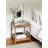 Glass Top End Table with Storage-1853844004