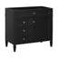 Base de meuble-lavabo sur pied 36 po avec 2 tiroirs et tiroir basculant Cormac (lavabo non inclus)