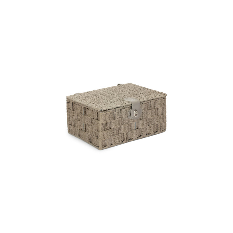 Brambly Cottage Box, 17cm H x 35cm W x 26cm D, Grey