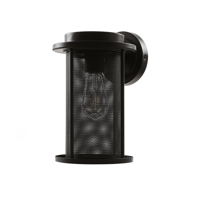 Lampe murale Preston, Noir mat