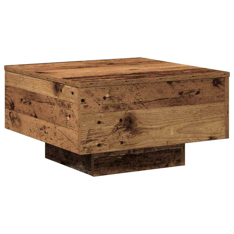 Coffee Table, Old Wood, 31 Cm, 31" H x 55" W x 55" L, Brown
