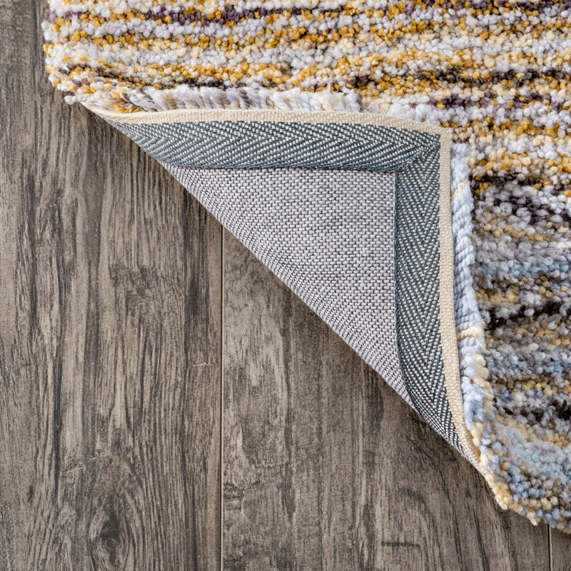 Leffel Striped Rug, Rectangle 6' x 9'